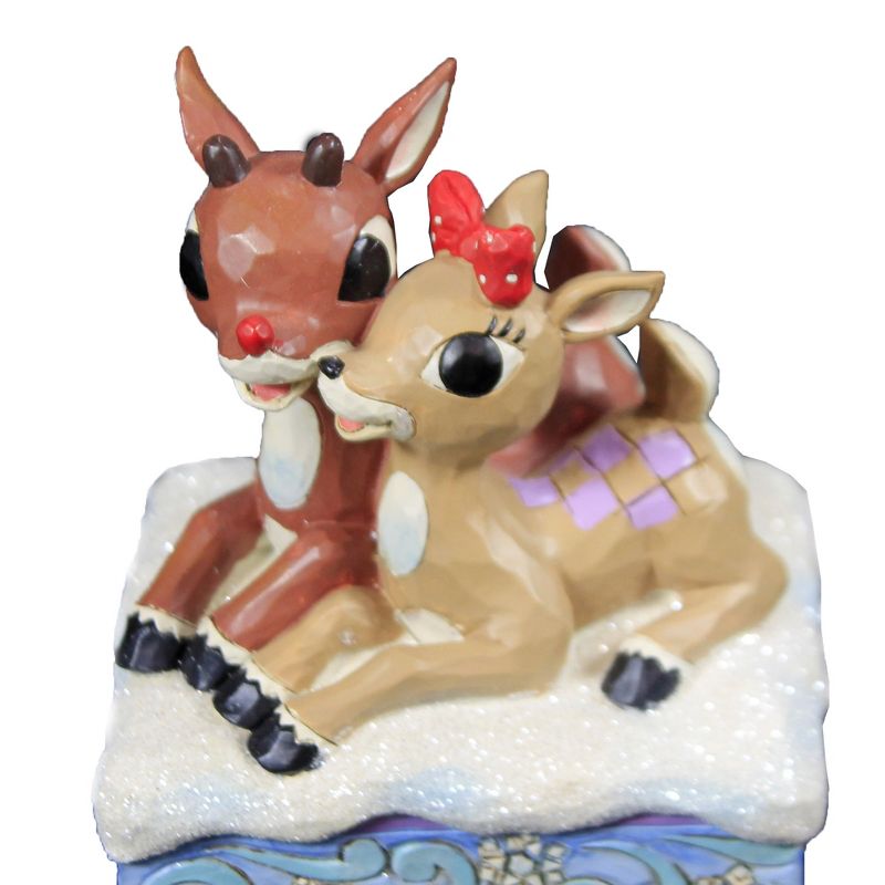 Jim Shore Rudolph & Clarice Laying Down.  -  One Figurine 4 Inches -  Christmas  -  6006790  -  Polyresin  -  Brown, 2 of 4