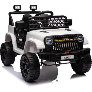 12V Kids Electric Ride-On Truck with Remote, Spring Suspension, LED Lights, Music & Battery Display, Dual 30W Motors - 1 of 4