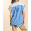 Women's Color Block Gauze Top - umgee - 3 of 4