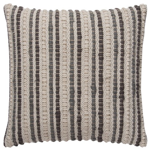 20x20 Oversize Solid Square Throw Pillow Ivory - Rizzy Home : Target