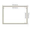 Amanti Art Florence Silver Framed Magnetic Dry Erase Board - 4 of 4