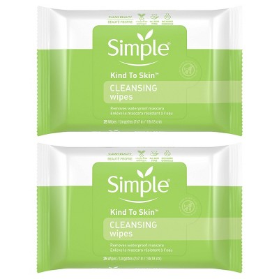 simple cleansing wipes