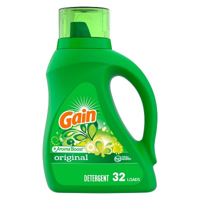 Gain + Aroma Boost Original Scent He Compatible Liquid Laundry ...