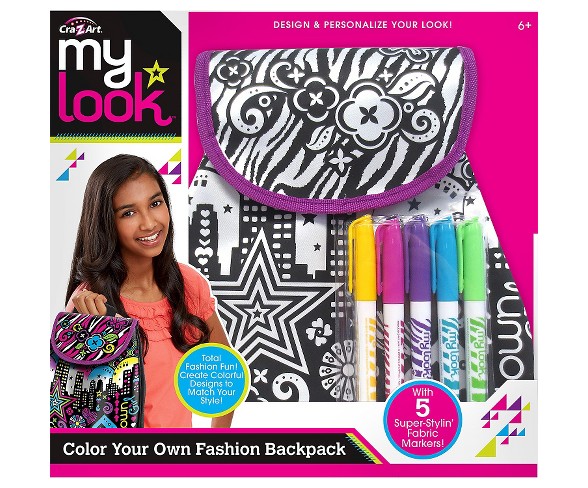 My Look Color Your Own Backpack by Cra-Z-Art