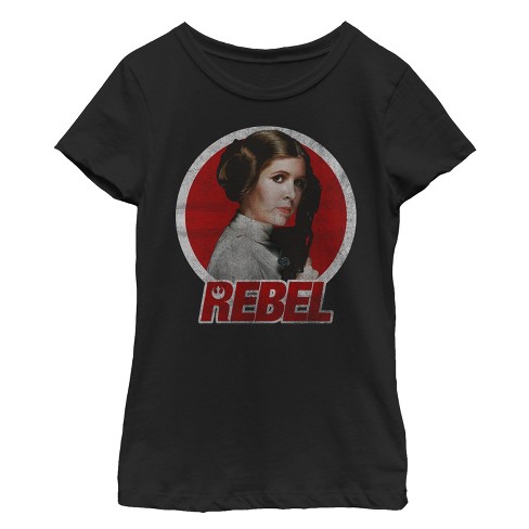 Senaat compleet Hinder Girl's Star Wars Princess Leia Retro Rebel T-shirt : Target