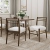 Christopher Knight Home Set of 2 Henry Farmhouse Upholstered Rubberwood Dining Chairs Brown - 2 of 4