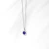 Girls' Birthstone Cubic Zirconia Sterling Silver Necklace - In Season Jewelry - 4 of 4