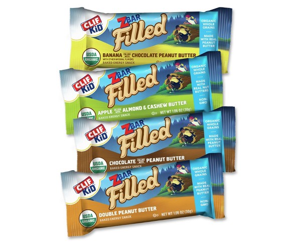 CLIF Kid ZBAR Filled Chocolate filled with Peanut Butter Snack Bars - 5ct