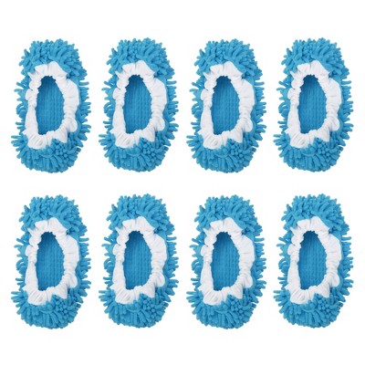 Unique Bargains Washable Multifunctional Floor Cleaning Chenille Mop Slippers