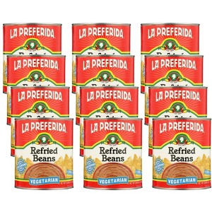 La Preferida Refried Beans Vegetarian - 12 pack, 30 oz - 1 of 4