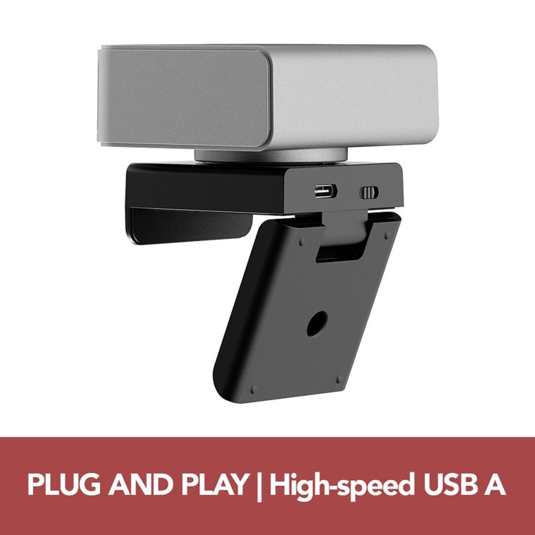 Mobile Pixels 1080p AI Web Camera with Microphone in Gray, 5 of 8