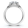 Pompeii3 Men's 1 1/2Ct Round Diamond Signet Ring 14k Gold or Platinum Lab Created - 2 of 4