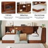 CAVINAS Twin Size Montessori Bed with Storage Bookcase and Upholstered Headboard,Floor Bed with USB Charging Ports,Toddler Bed for Bedroom - 4 of 4