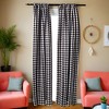 Slickblue Checkered Backdrop Curtains – 2 Panels, 58"x96", Yarn Dyed Gingham Fabric with Rod Pocket, 9 Color Options - 2 of 3