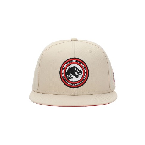 Bioworld Jurassic Park Ingen Park Ranger Men's Tan Foam Trucker Hat at   Men's Clothing store