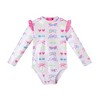 Andy & Evan  Infant  Sunglasses Print Ruffle Back Rashguard w/Hat - 3 of 4