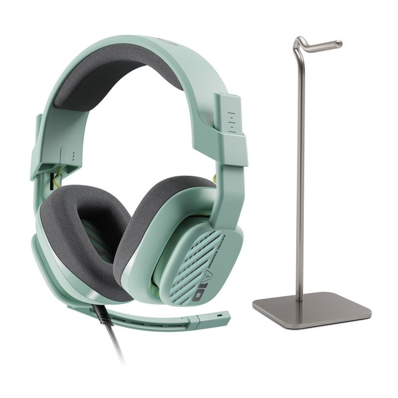 ASTRO Gaming A10 Gen 2 Headset PC (Mint) Bundle with Metal Alloy Headphone Stand, 1 of 4