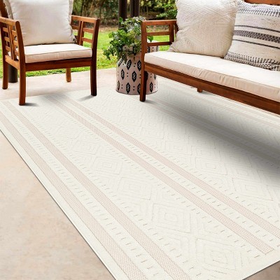 Hauteloom Enan Cream Outdoor Rug
