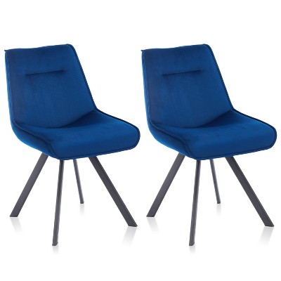 Set of 2 Jules Accent Chairs Blue - miBasics