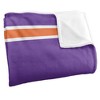 Northwestern State University Primary Logo Stripes Silky 50x60 Blanket, 1 Sided - 3 of 4