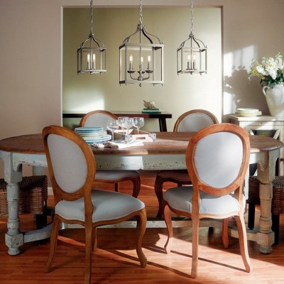 Larkin Distressed Bronze 12" Traditional 3-Light Pendant