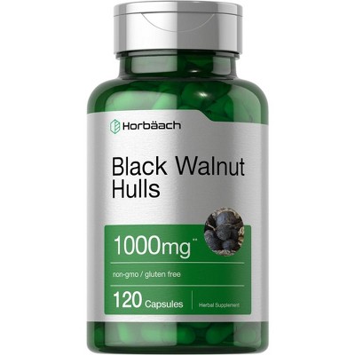 Horbaach Black Walnut Hulls 1000 mg | 120 Capsules