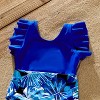 PATPAT Family Matching Swimwear Floral Print Ruffled One Piece Swim Trunks Shorts - 3 of 4