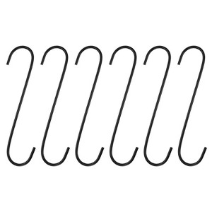 Unique Bargains High Manganese Steel S-shaped Durable Hooks and Hangers 6 Pcs - 1 of 4