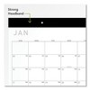 Contemporary Monthly Desk Pad, 22 x 17, White Sheets, Black Binding/Corners,12-Month (Jan to Dec): 2025 - 3 of 4