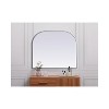 Elegant Lighting Metal Frame Arch Mirror 36x30 Inch in Silver - 4 of 4