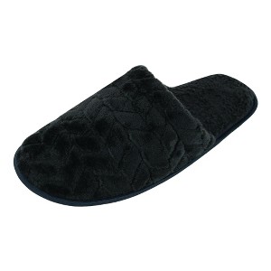 Polar Extreme Men's Plush Chevron High Pile Fleece Lined Slipper - 1 of 3