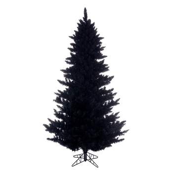 Vickerman Artifical Flocked Black Fir Christmas Tree