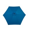 DSVIMOY Patio Umbrellas, Outdoor Umbrella with Push Button Tilt and Crank, Market Umbrella with 6 Ribs, Blue, 103.94"*98.43"*103.94" - 4 of 4