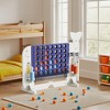Angel Sar 4-in-1 Giant Game Set with Adjustable Height, Includes Connect 4, Basketball Hoop, Ring Toss & Golf - Indoor Outdoor Family Games - 2 of 4