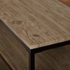Piazza TV Stand for TVs up to 55" Brown - Buylateral: Modern Entertainment Center with Open Shelves, MDF Surface, Metal Frame - 3 of 3