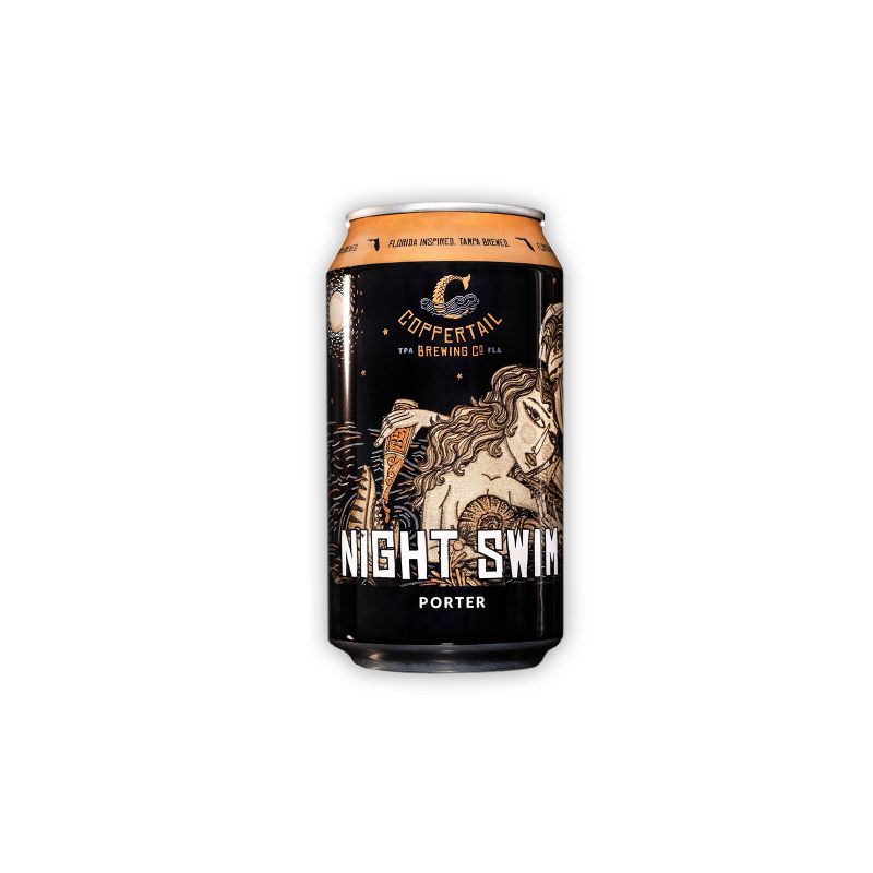 Coppertail Night Swim Ale Beer - 6pk/12 fl oz Cans, 2 of 4