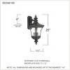 Devon 1-Light Imperial Bronze Outdoor Wall Lantern - 4 of 4