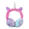 Unicorn 2-Piece Youth Tie-Dye Plush Ear Muffs & Gloves Set - 4 of 4