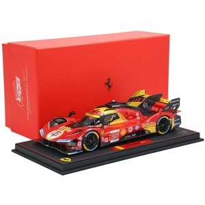 Ferrari 499P Hypercar #50 "Ferrari AF Corse" Winner "24 Hours of Le Mans" (2024) with CASE Limited Edition 1/18 Model Car by BBR - 1 of 4