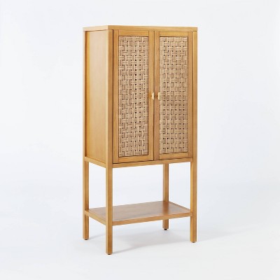 66" Palmdale Woven Door Cabinet Natural - Threshold™ designed with Studio McGee