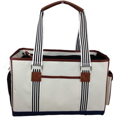 Munora - 'Yacht Polo' Fashion Pet Carrier - 15.4"L x 7.1"W x 10.2"H - Premium Mesh & Nylon Design