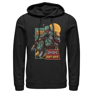 Men's Star Wars: A New Hope Boba Fett Bounty Hunter Katakana Pull Over Hoodie - 1 of 4