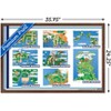 Trends International Pokémon - Map Grid Framed Wall Poster Prints - 3 of 4