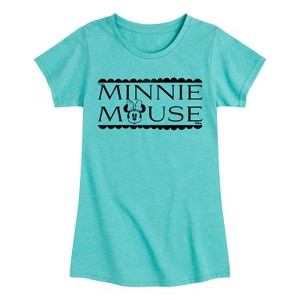 Girls' - Disney - Minnie Mouse Fitted Short Sleeve Graphic T-Shirt - 1 of 3