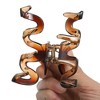 Unique Bargains Women's 3.46" Claw Clip No Slip Grip Plastic Brown - 4 of 4