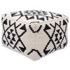 Zuo Lizardo Ottoman Beige & Black - 4 of 4