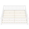 Okak Solid Pine Floor Bed Twin/Full/Queen Size,Bed Frame with Safety Guardrails and Door, Modern Kids Bed for Bedroom & Nursery - 3 of 4
