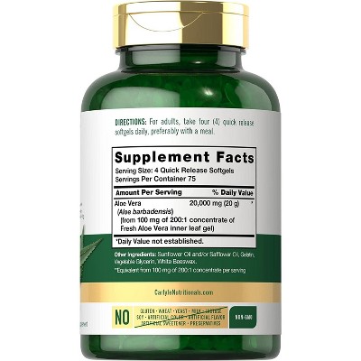 Carlyle - Brandclub - Carlyle Aloe Vera 20,000 mg 300 Softgels