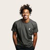 Dalix Ghost Embroidered Soft Cotton Short Sleeve T Shirt Mens - 3 of 4