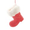 3.25 In Assorted Flocked Boot Ornament Christmas Santa Shoe Tree Ornaments - 2 of 4